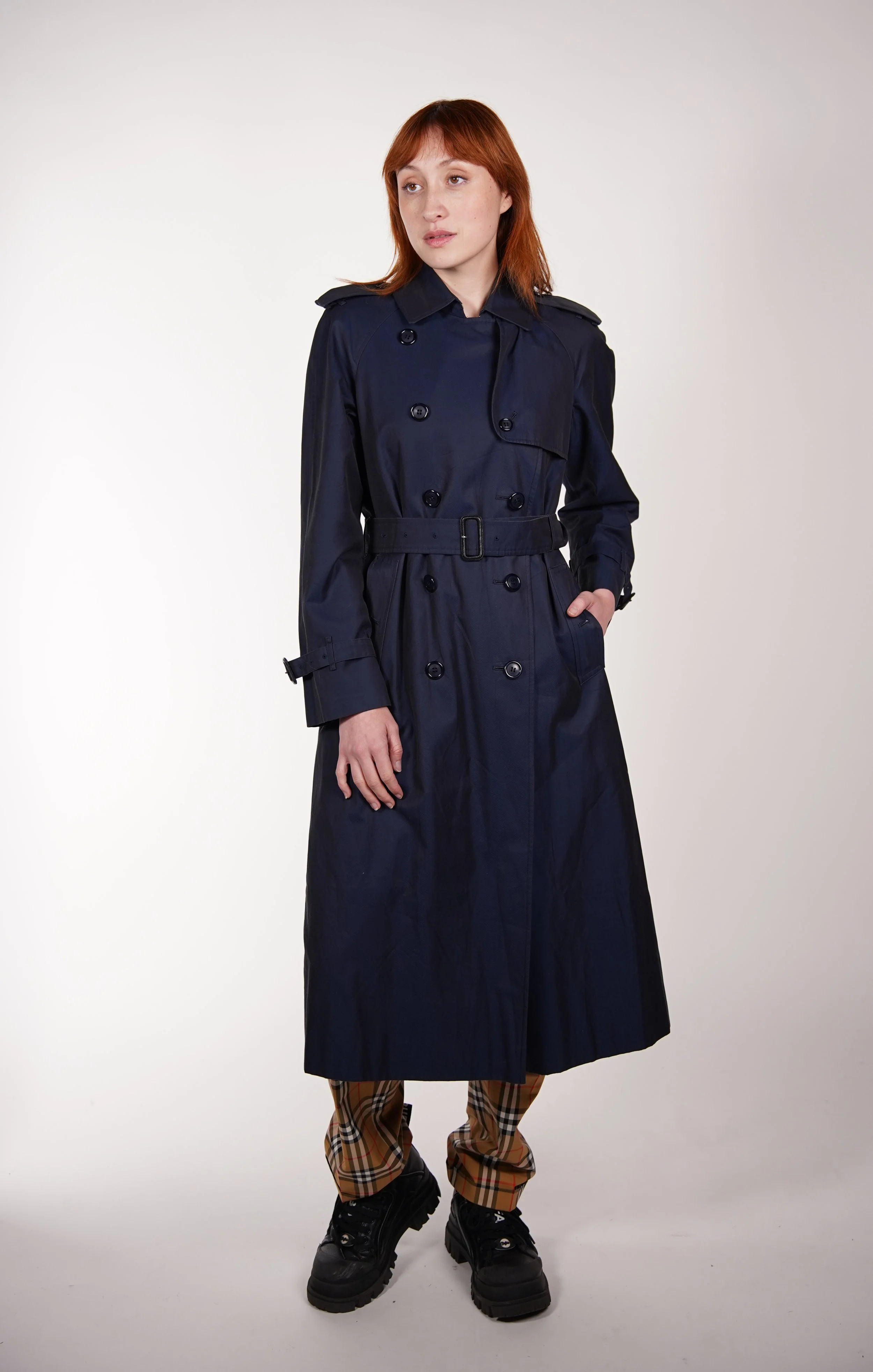 ジャケット・アウター vintage BURBERRY black trenchcoat Burberry Vintage Black Leather Coat — Check It Vintage